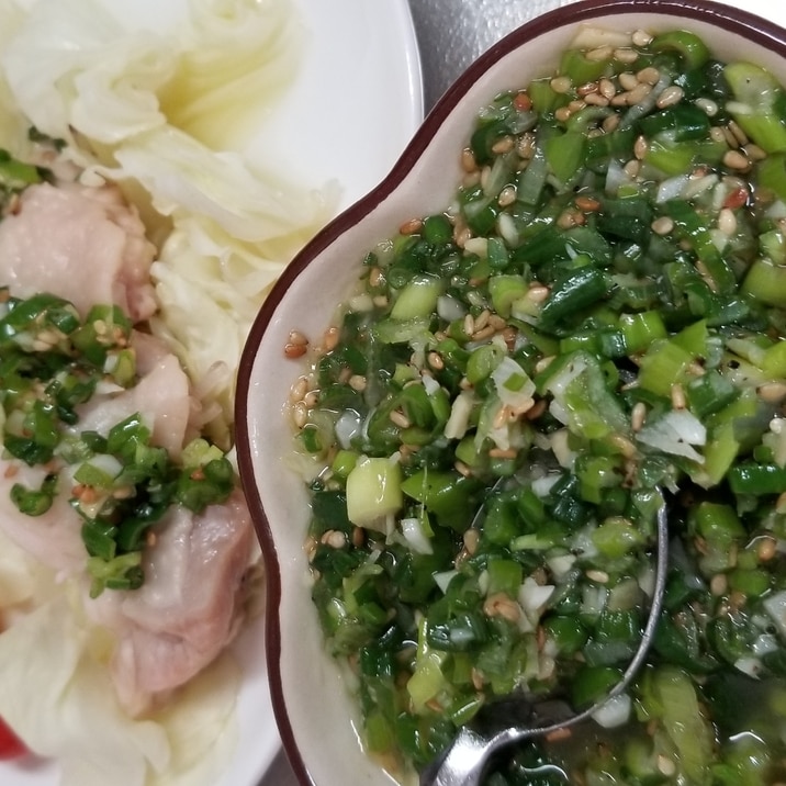 捨てないで!ねぎの青い部分で作る万能塩だれ